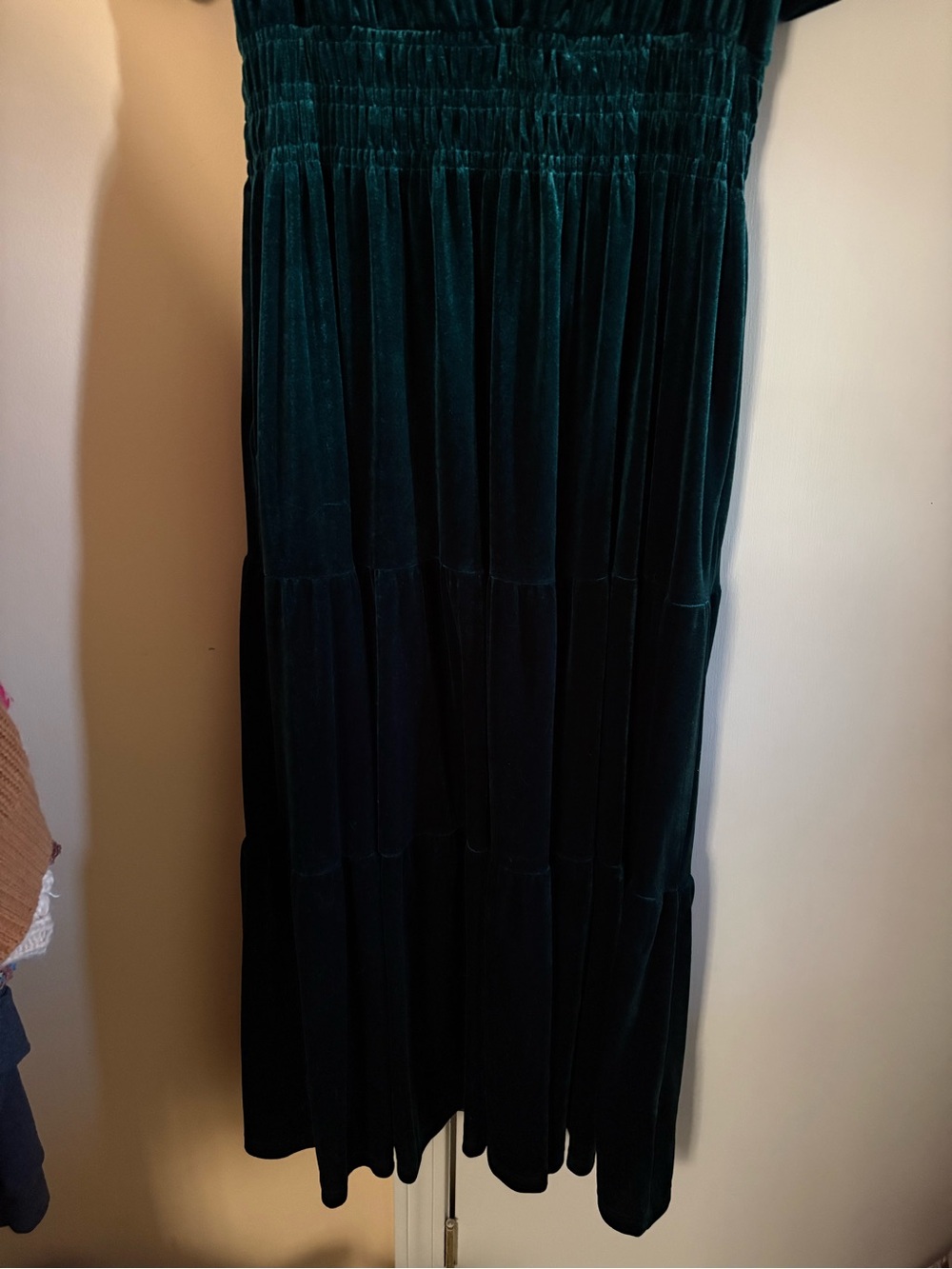 Green velvet maxi - Picture 2 of 4
